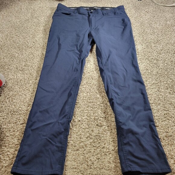 Kenneth Cole AWEARNESS Pants Men's 36x30.5 Tag 36x32 Blue Slim Fit Stretch - Picture 7 of 7